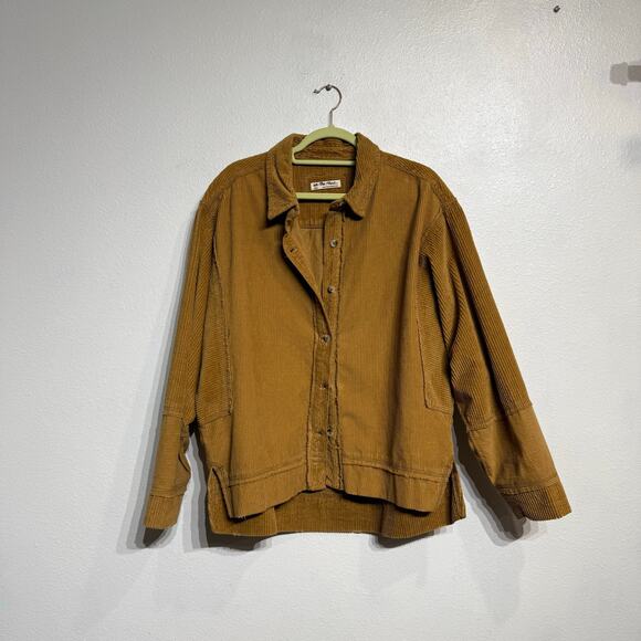 Free People Bronze Full Moon Cord Top Sz S - Picture 2 of 13